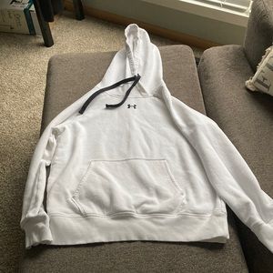 Under Armor White Hooded Sweatshirt size M